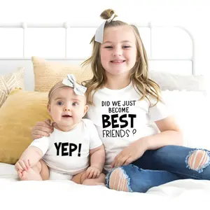 Matching Best Friend Tees, Twins Did We Just Become Best Friends? Yep! Shirt, Pregnancy Announcement Shirt, Siblings BFF Tee, Sister Matching Shirt