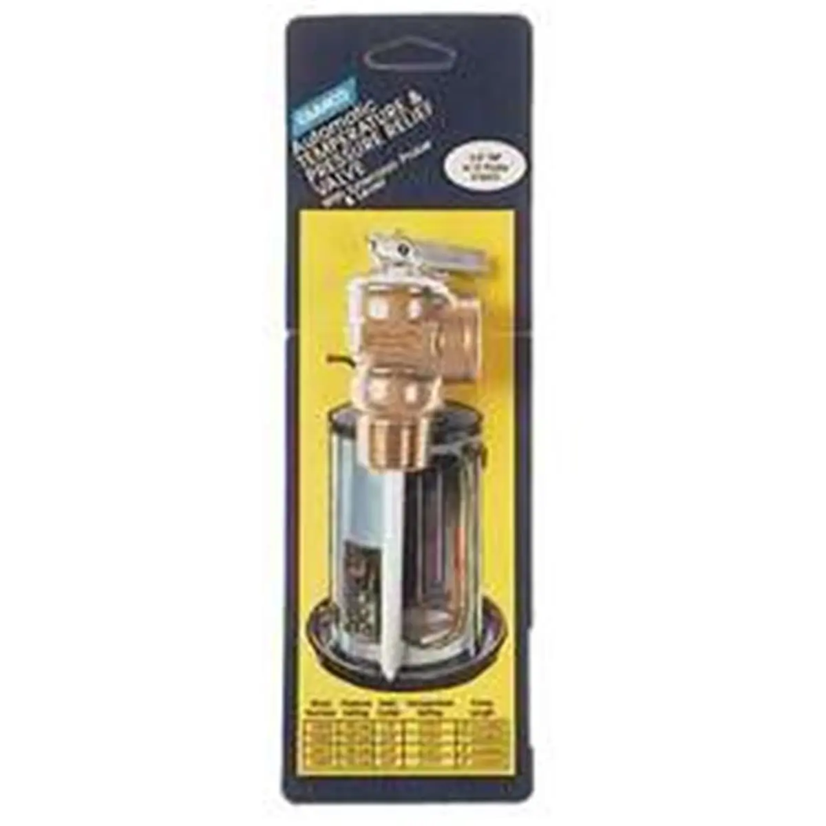 CAMCO Temperature & Pressure Relief Valve - Industrial Metal Construction, 150 PSI Pressure Setting, for Sailing, Water Sports