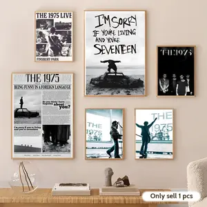 The 1975-5 Painting Calligraphy Gallery-Quality Canvas Wall Art Poster | Waterproof & Fade-Resistant | Minimalist Unframed Design | Living Room, Bedroom & Office Decor | Multiple Sizes | Holiday gifts