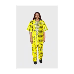 African Print Suit for Women - Traditional Dashiki Design - Comfortable & Stylish - Perfect for Casual & Formal Occasions