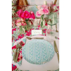 Set of Slate Blue Ivy Manor China Plates (Set of 2, 4 or 8)