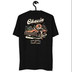 Unisex Graphic Tee l CHASING WILD WOMEN AND WHITE LINES DESIGN