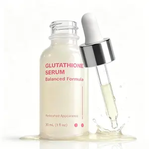 Glutathione Glow Serum, Vitamin C Brightening Serum for Dark Spots & Uneven Skin Tone, Hydrating Daily Face Serum