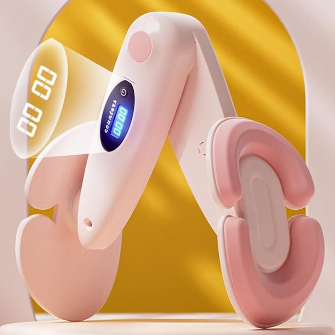 Pelvic Floor Muscle Training, Thigh Master, Kegel Exercise, Inner Thigh Exerciser with Resistance Band, Resistance Adjustable Portable Thigh & Hip Trainer for Postpartum Rehabilitation