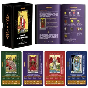 Wyspell Tarot for Learning - Tarot Cards with Meanings on Them - Beginner Tarot Deck with Meanings on Them - Tarot Cards for Beginners with Guide Book