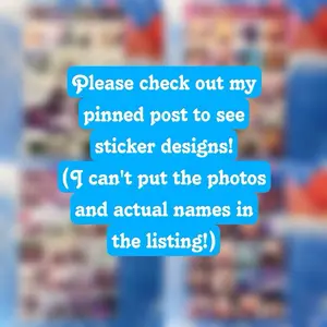 Aesthetic and cute themed sticker sheets - waterproof