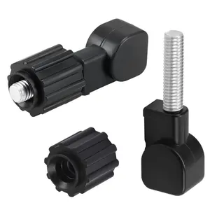 B BRAZIFY Propane Tank Cover Lid Replacement Hardware – 2-Pack Thumbscrews & Nuts Kit