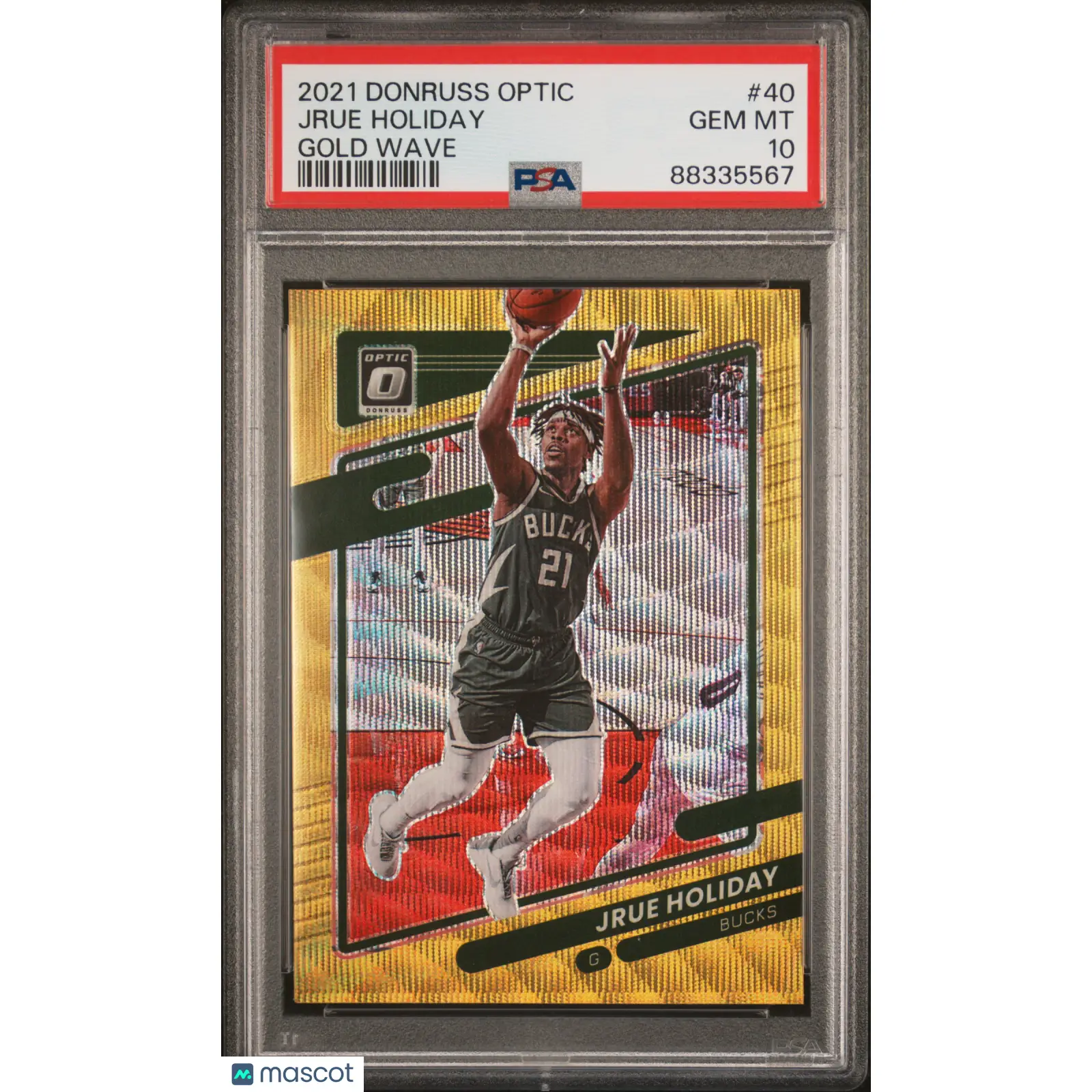 Jrue Holiday PSA 2021 Panini Donruss Optic #40 10