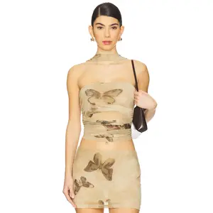 h:ours H:ours Imogen Top in Butterfly Multi