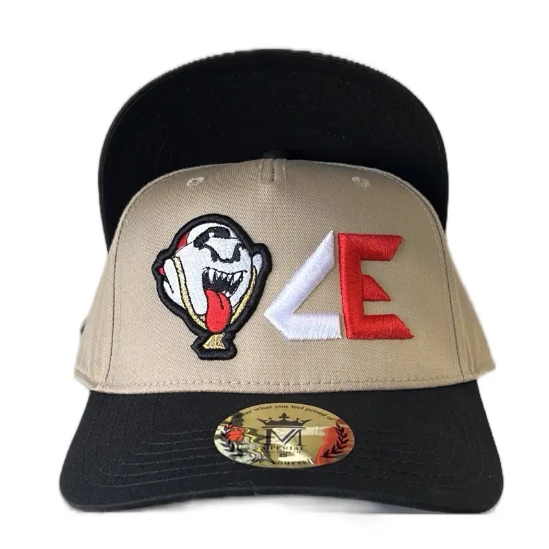 KHAKI W/ BLACK CURVED UNDERVISOR