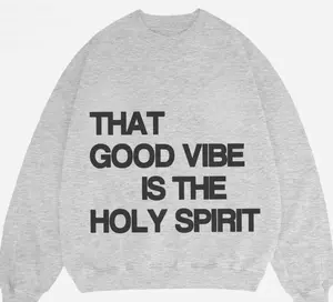 GOOD VIBE Christian Pullover Sweatshirt, Christian Sweatshirts, Jesus Pullover Sweater