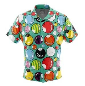 Koro-sensei Expressions Assassination Classroom Hawaiian Shirt | Cool Summer Anime Vibes for Men & Fans