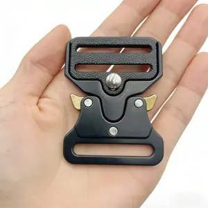 Strength Pull Buckle Outdoor Tactical Clip Metal Insert Multifunctional Belt Buckle, Durable Fastener for Hiking & Camping Gear