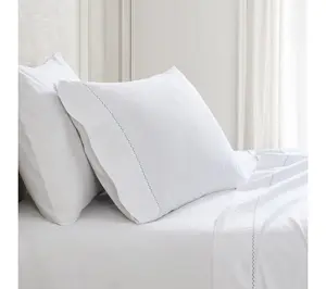 Martha Stewart Lilly Pond Leaf Blue Cotton Twin Sheet Set