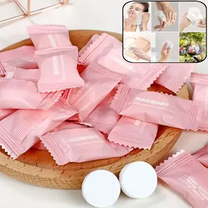 200/100/50/25/10pcs Compressed Facial Tissues, Disposable Compression Towels, Portable Cleaning Wipes, Soft Travel Tissues, Outdoor Camping Wet Wipes, Napkin