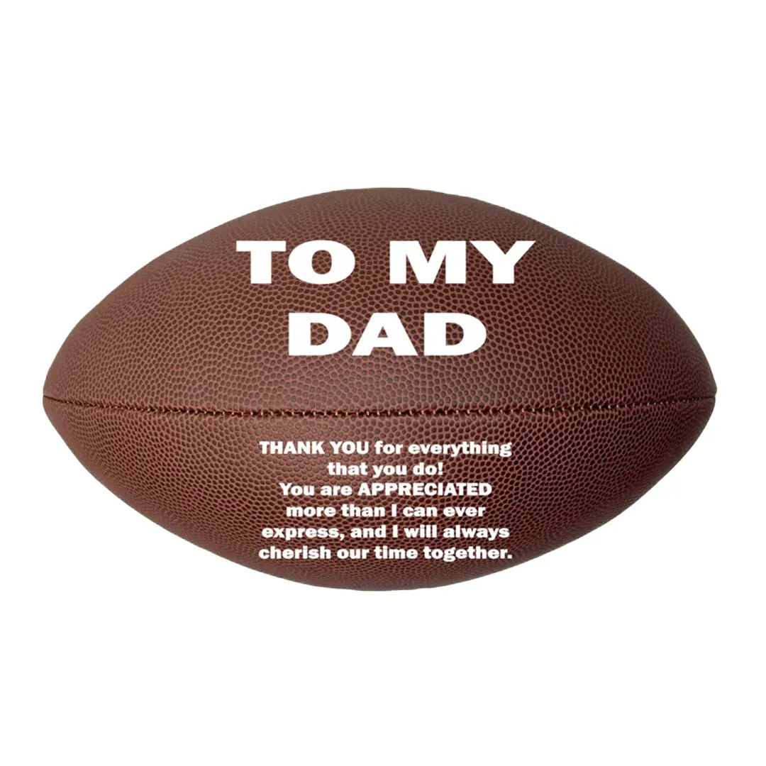 Custom To My Dad Football Gift, Personalized Football