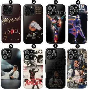 Michael Jackson Iconic Glove Tough Phone Case, Crystal Shockproof Drop Protection Cover for Legendary Singer Fans, Heavy Duty Protective Case Suitable for iPhone 17/16/15/14/13/12/11 Pro Max/Plusand Samsung Galaxy S23-25,