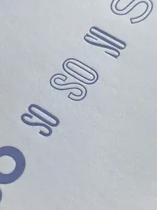 Letterpress Card "So Grateful" on Cotton Paper