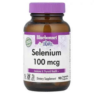 Bluebonnet Nutrition Selenium, 100 mcg, 90 Vegetable Capsules