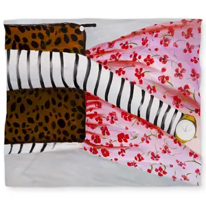 360 Stand King Size Duvet Cover Set - Contemporary Art Leopard Print, Soft Texture Microfiber Fabric, Women's Fashion Design with Leopard Bag, Bedding Linens for Home Decor, Microfiber Face, Graphic Duvet Covers, Microfiber Duvet Covers