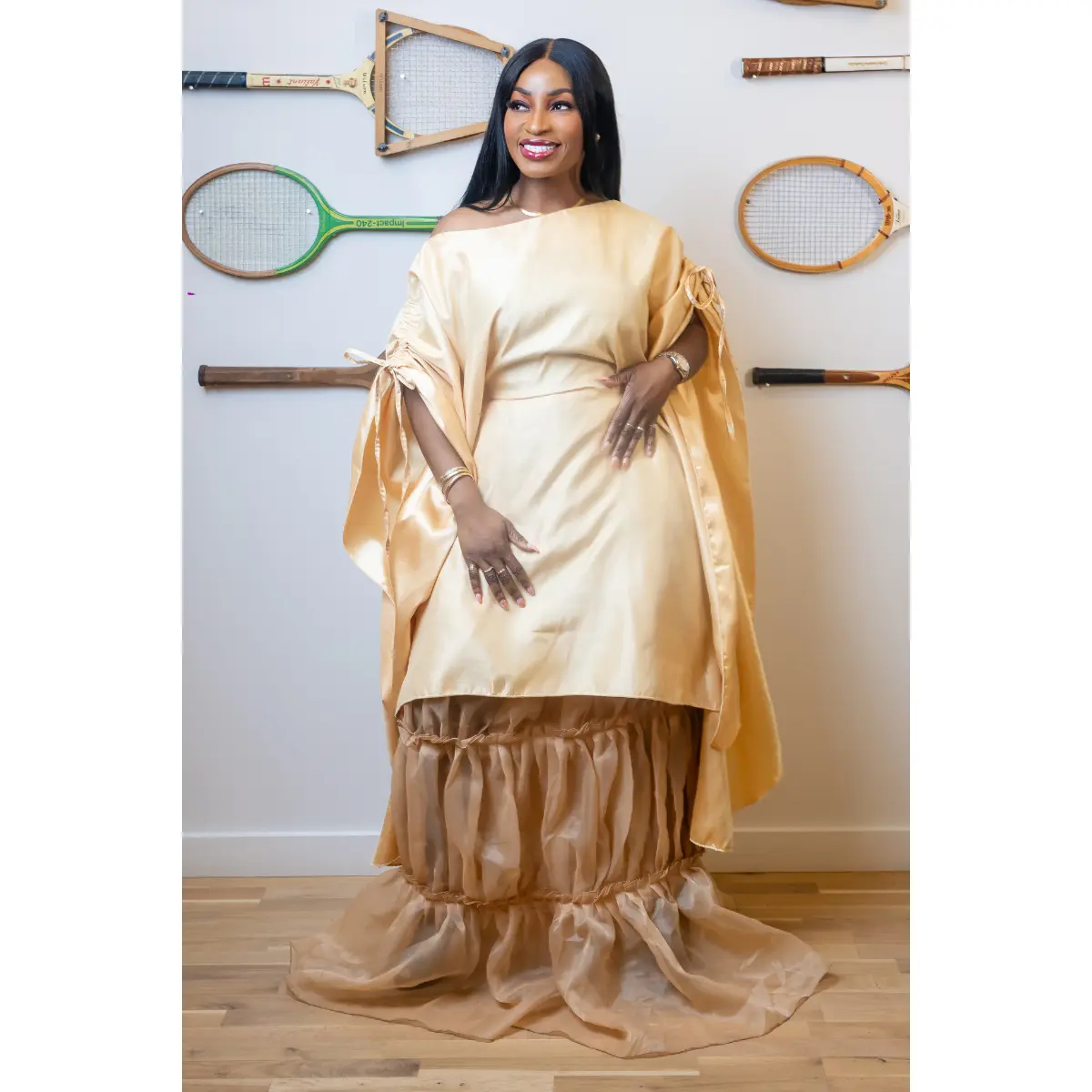 Ruth Skirt Set | Gold
