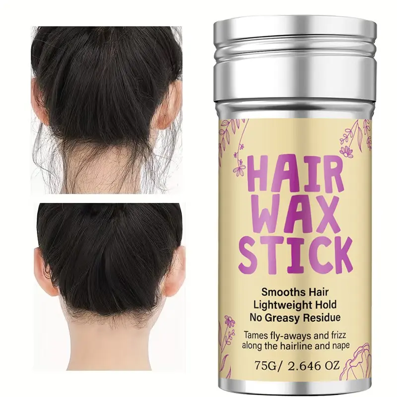 Hair Wax Stick, Flyaway Hair Tamer, Sleek Finish With Lightweight Hold, Smooth, No Greasy Residue, Edge Control, Tames Frizz And Flyaways Around The Hairline And Neck, Suitable For All Hair Types, Hair Styling Products