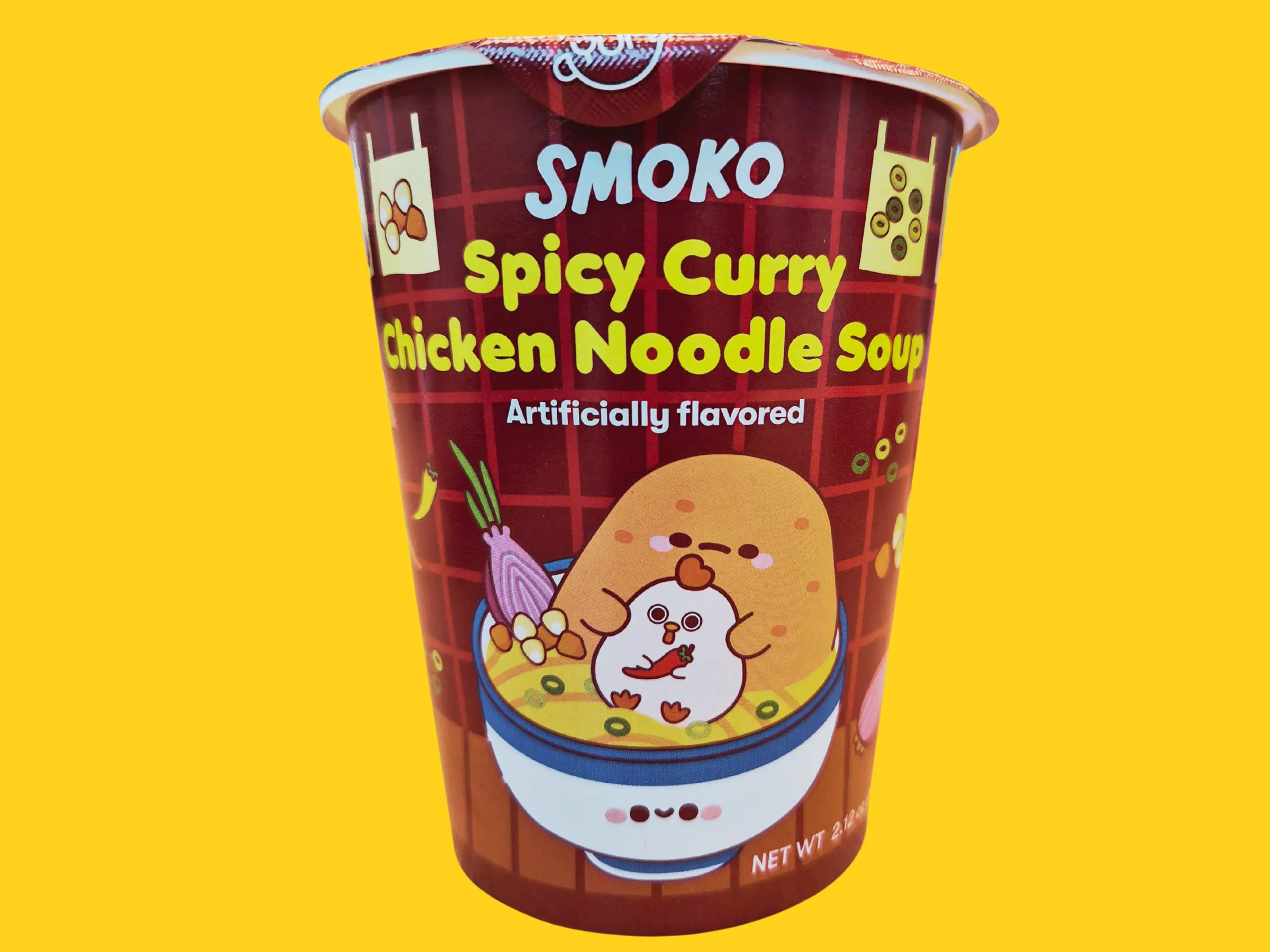 AnyYums Smoko Spicy Curry Chicken Noodle Soup 60g - Artificially flavored