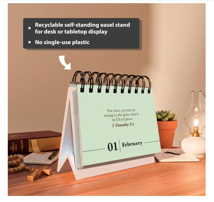 Verse A Day Perpetual Calendar | Enjoy it Year After Year, 365 Christian Verses from the NIV Bible to Inspire Your Daily Devotional, Positive Inspirational Religious Daily Verses for Men & Women