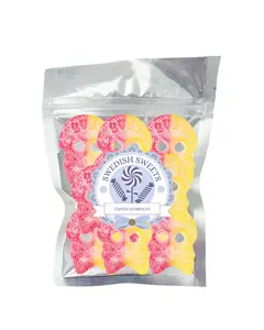 Bubs Red & Yellow Sour Skulls – Swedish Candy | Sweet & Sour | Soft & Chewy | Vegan | No Fillers