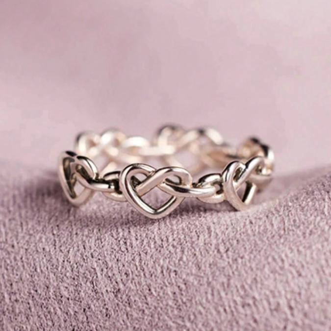 Heart Shaped Ring for Women – Minimalist Adjustable Open Band, Dainty Romantic Jewelry Heart Shaped Ring for Women – Minimalist Adjustable Open Band, Dainty Romantic Jewelry