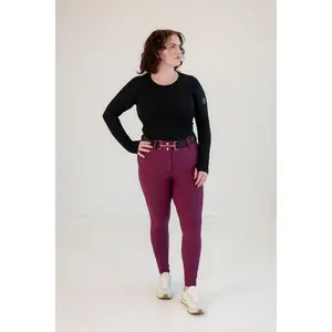 Lux Zip Breeches | Raspberry