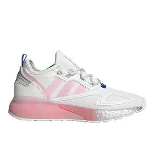 adidas Womens Zx 2K Boost Lace Up Sneakers Shoes Casual - White