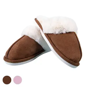 Women’s Faux Fur Indoor Slippers – Cozy Slip-On House Shoes