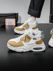 Men's High-Top Dad Shoes for Teens | Breathable Athletic Platform Sneakers | Casual Streetwear