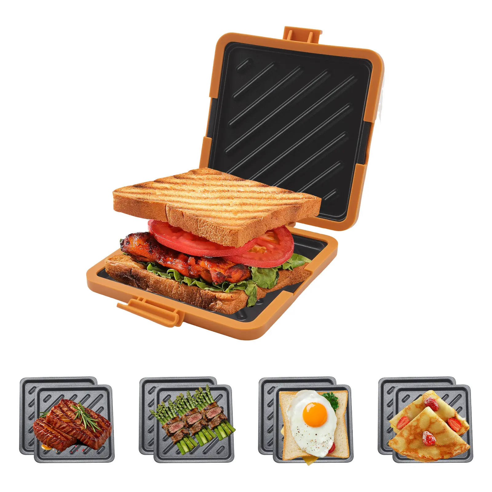 Microwave Cheese Melter & Breakfast Maker - Quick-Cook Kitchen Cookware for Waffles, Panini, Time-Saving, Dishwasher Safe, Easy to Clean