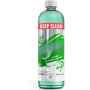 Jetted Tub Cleaner for Jacuzzis, Bathtubs, Whirlpools, The  Effective Jetted Tub Cleaner, Septic Safe, 4 Cleanings per Bottle - 16 Ounces