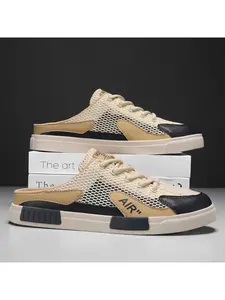 2026 New Half Slip-On Outdoor Anti-Slip Hollow Out Sandals, Slip on Mules, Fashion Lightweight Travel Shoes, Comfortable Summer Footwear