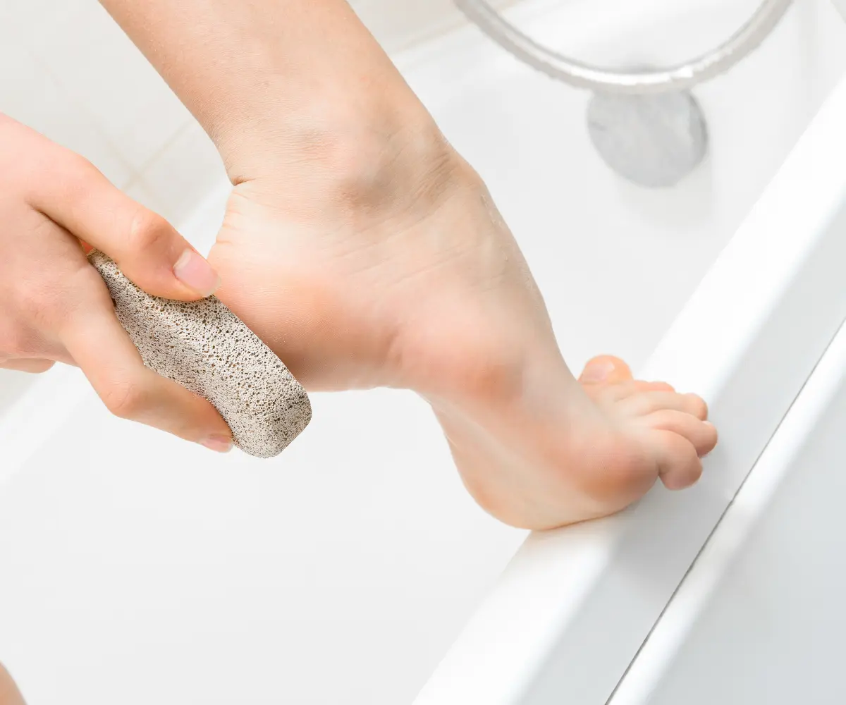 Pumice Stone Food Scrub, Callus and Corn Exfoliator