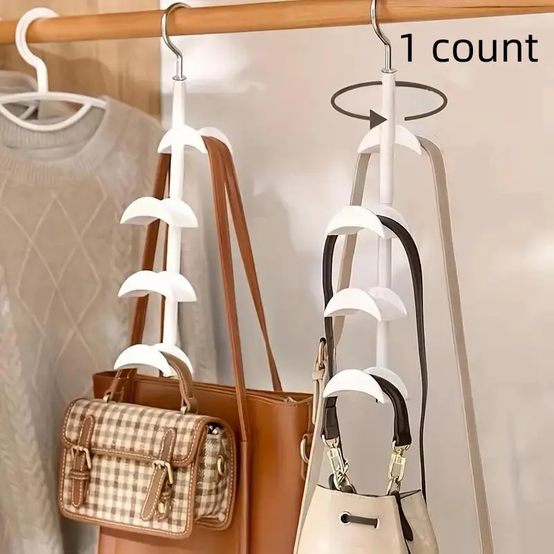 Purse Handbag Hanger, 360 Degree Rotatable Hook, Wardrobe Table Hanger, Bag Tie Belt, Coat Hanger Organizer, Purse Hanger For Table, Daily Use