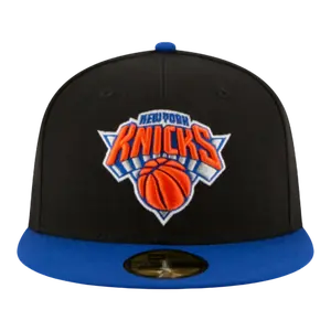 New Era 59FIFTY NBA New York Knicks 2-Tone Men Fitted Hat Black/Blue