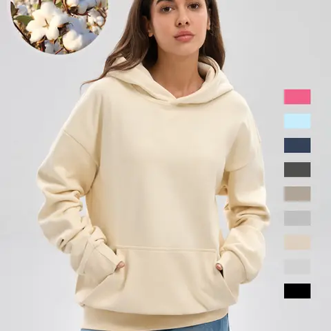 Women's Hoodie Cotton Blended Long Sleeve Hoodie Regular Fit Soft Breathable Fabric Durable Daily Comfort Machine Washable Casual Outdoor City Street Pullover Everyday