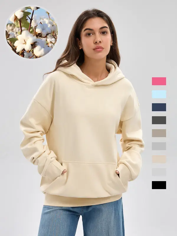 Women's Hoodie Cotton Blended Long Sleeve Hoodie Regular Fit Soft Breathable Fabric Durable Daily Comfort Machine Washable Casual Outdoor City Street summerwins