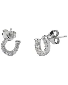 Kelly Herd Women's Clear Horseshoe Earrings - 11E00000