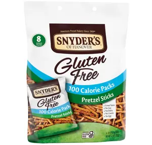 Snyder's of Hanover Gluten Free Pretzel Sticks, 100 Calorie Individual Packs, 8 Ct