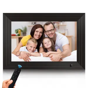 VEANXIN Digital Photo Frame 10.1 Inch 360° Rotation Full IPS Screen Electronic Photo Frame with Remote Control, Photo Music Video Player Calendar Function, USB or SD Card