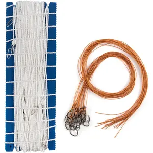 100/295ft Trotline Fishing Set up 20/60 Hooks Twine Snaps Leader for Traditional Dropline Catfishing Gear Kit Catfish Rig Catfishing Tackle