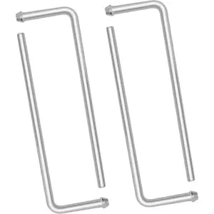 304 Stainless Steel Exhaust Hanger Rod, 4Pcs 10" Long Universal Exhaust Hanger