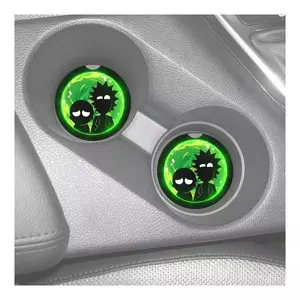 RICK AND MORTY SANDSTONE CAR COASTERS ABSORBS SET (2) DESIGN 2