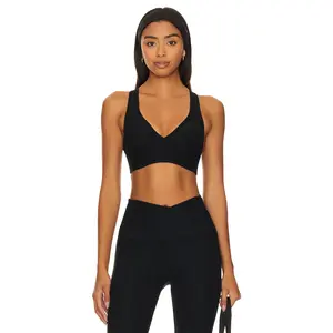 Beyond Yoga Spacedye Lift Your Spirits Sports Bra in Darkest Night