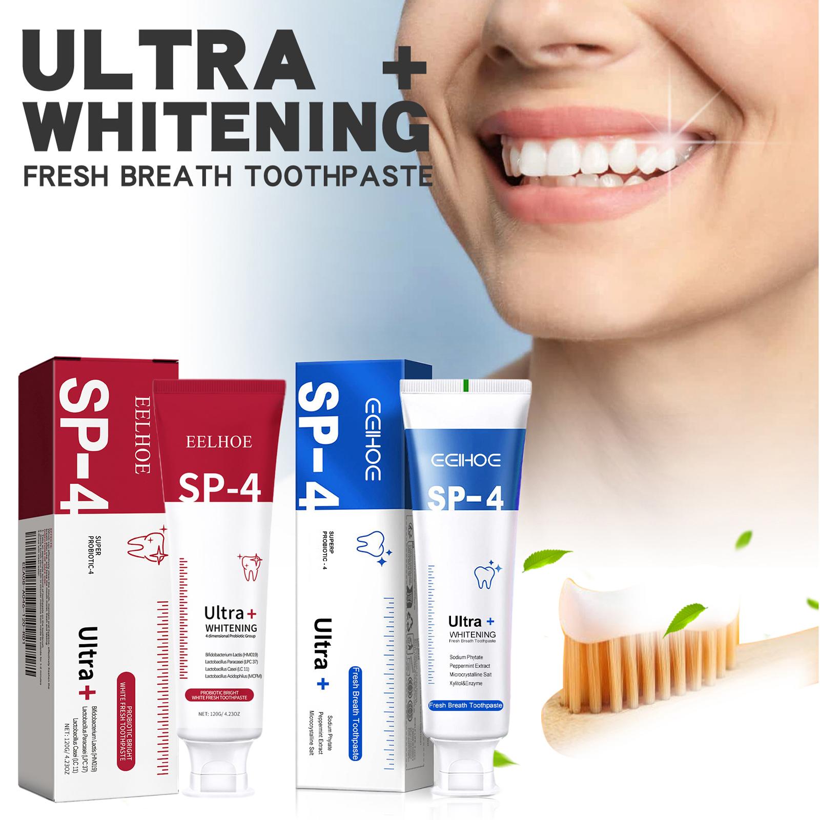 EELHOE Probiotic Whitening Toothpaste Removes Tooth Odor And Protects The Mouth. It Is A Daily Teeth Cleaning And Brightening Care Toothpaste